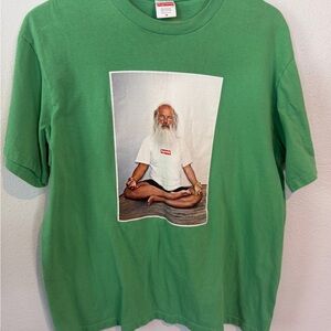 Supreme Rick Rubin Green Graphic Logo T-Shirt - Men's size M